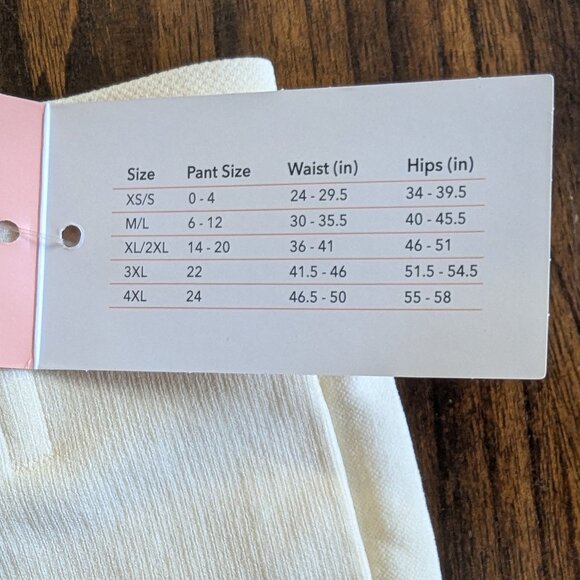 NWT Shapermint Essentials Cream (Sand) High Waisted Shaper Short. Size XL/2XL - Picture 6 of 6